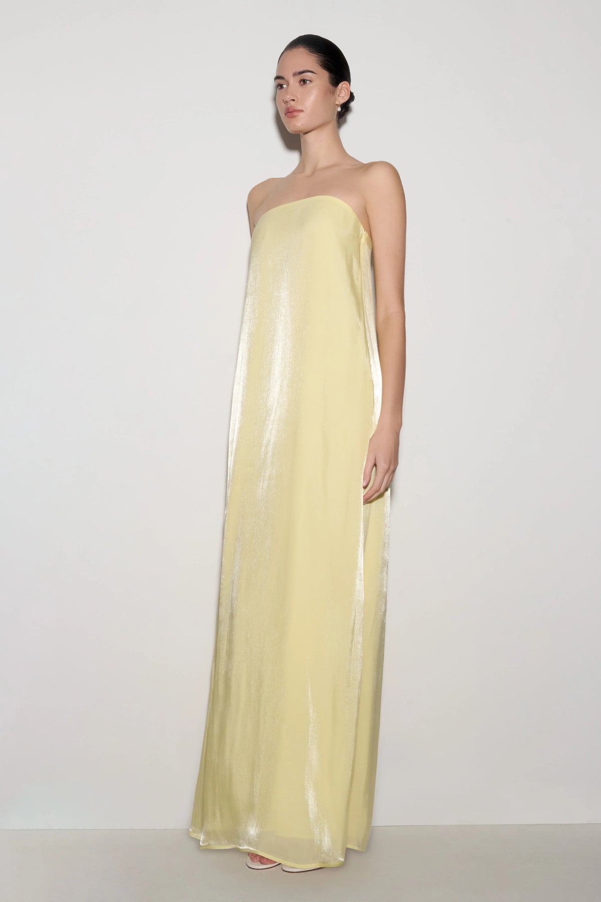 Olivia Strapless Maxi Dress Lemon