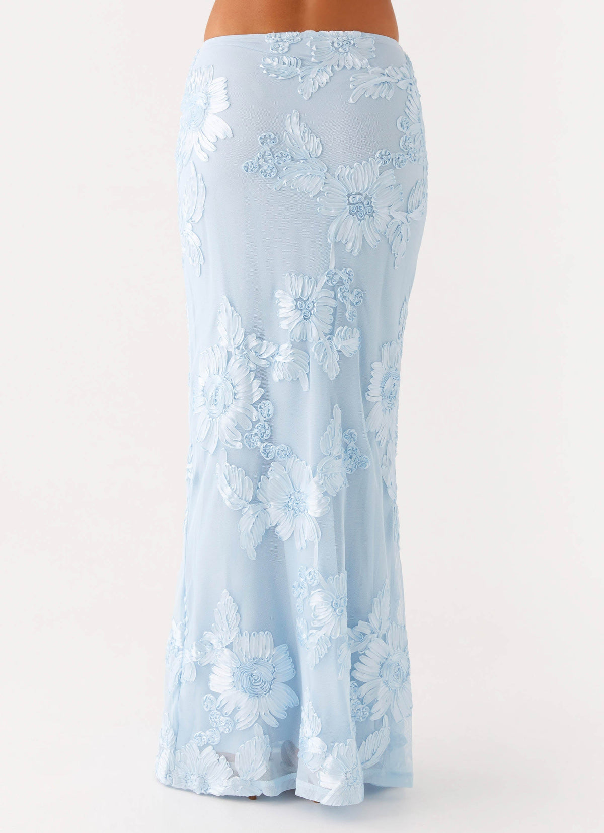 Radiate Maxi Skirt Blue