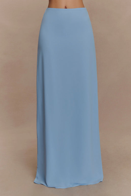 Katalina Chiffon Maxi Skirt Sky Blue