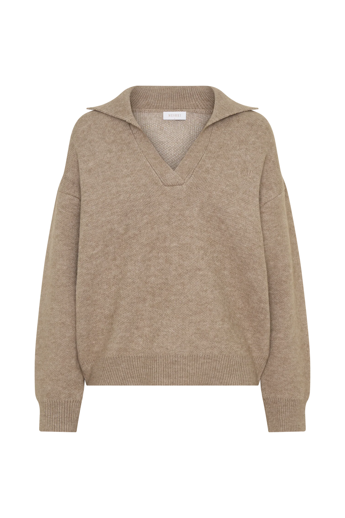 Luca Knit Jumper Beige Marle