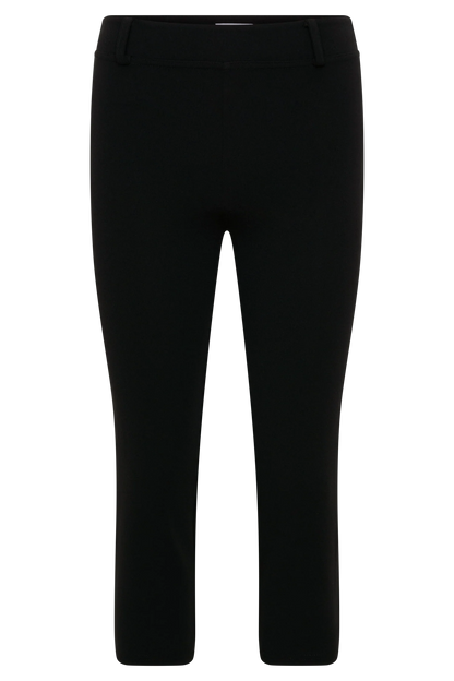 Blanca Stretch Crepe Capri Pants Black