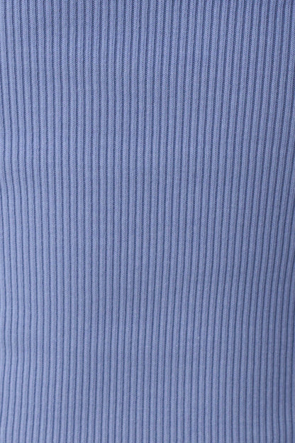 Aisling Ribbed Square Neck Sleeveless Top Cornflower Blue
