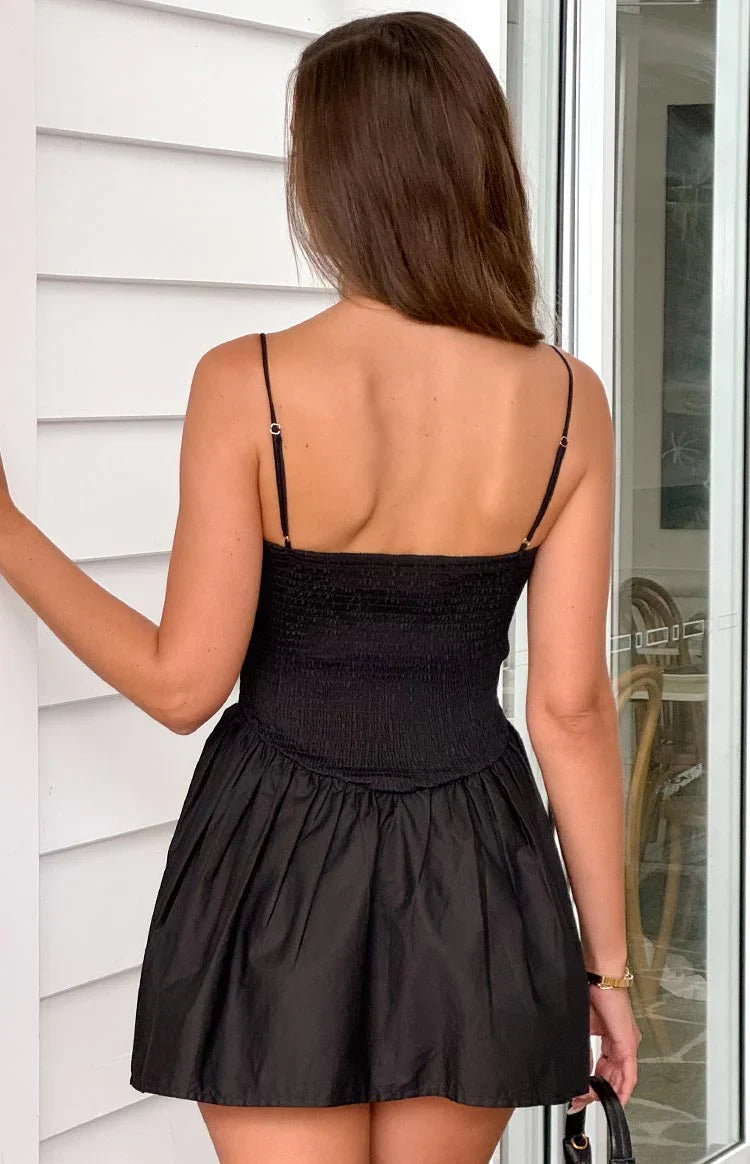 Sharmane Black Mini Dress
