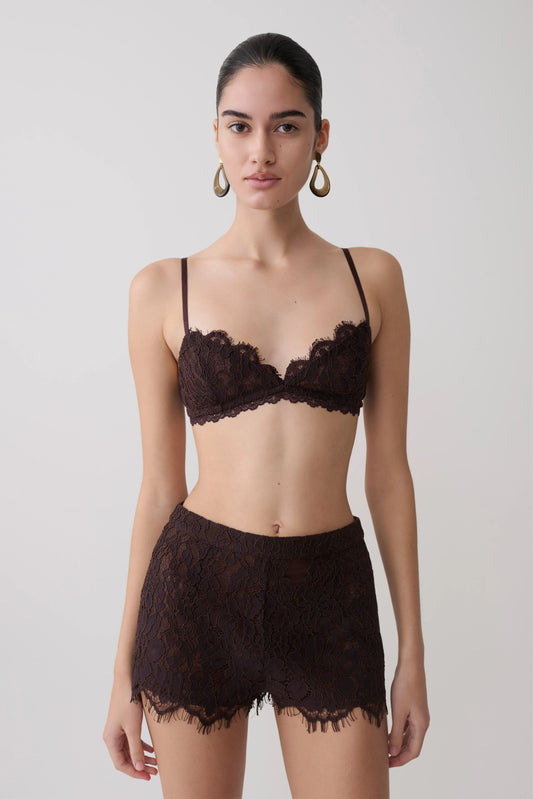 Gigi Lace Bralette Dark Chocolate