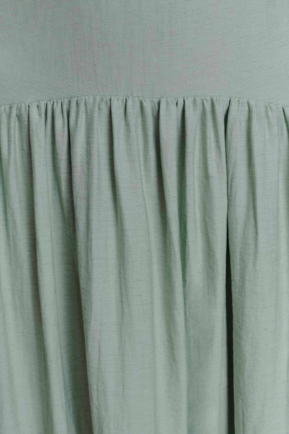 Darling Linen Maxi Dress Sage