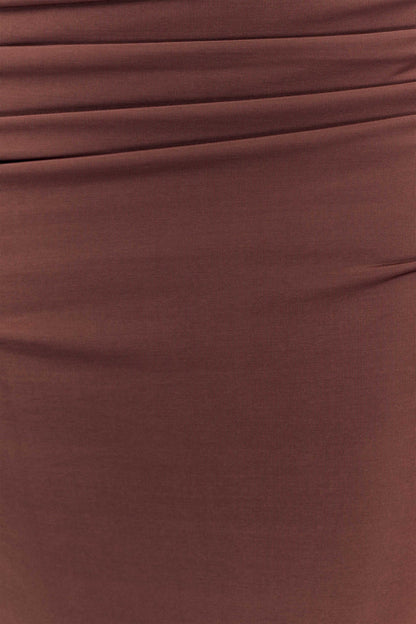 Oliver Slinky Maxi Dress Chocolate
