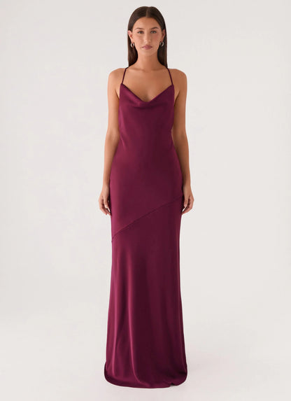 Tiano Maxi Dress Plum