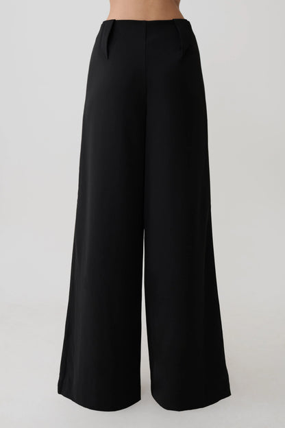 Arlo Wide Leg Suiting Trouser Black