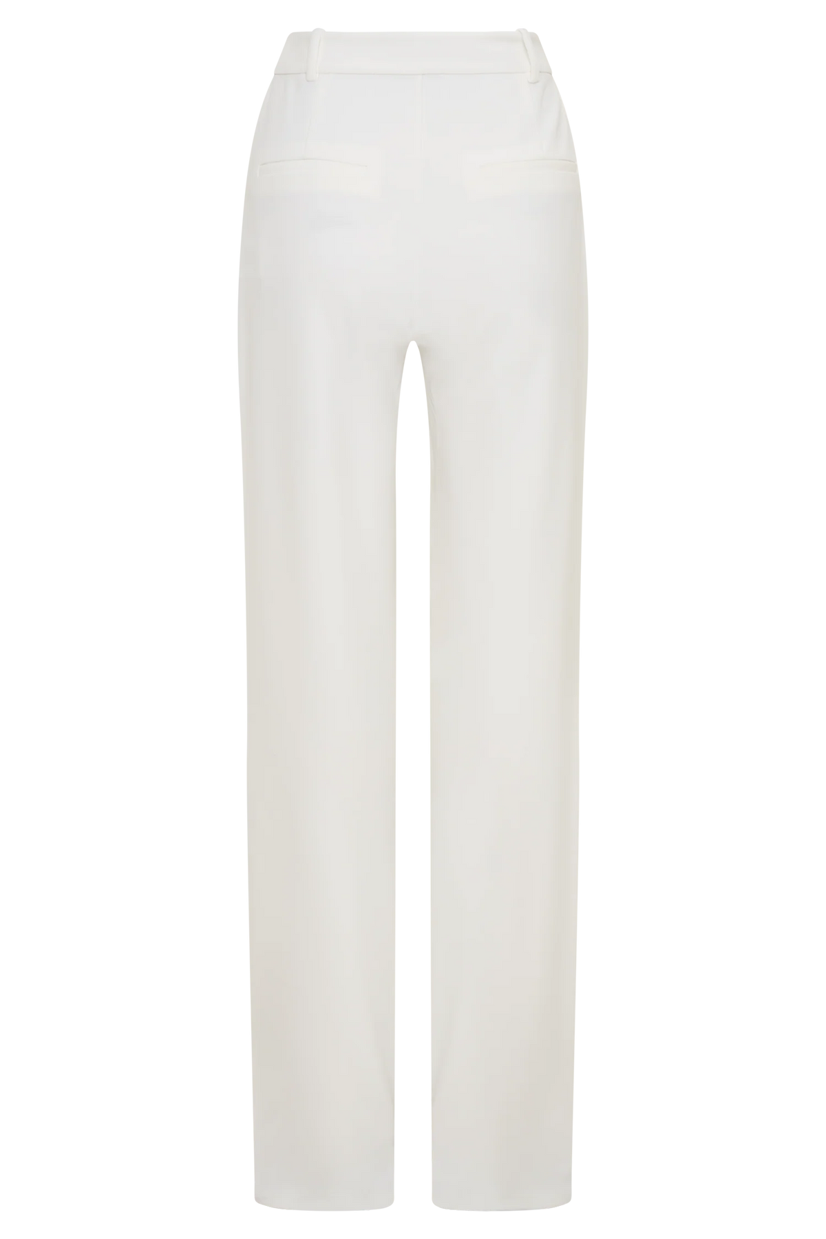 Maude Crepe Straight Leg Pants Ivory