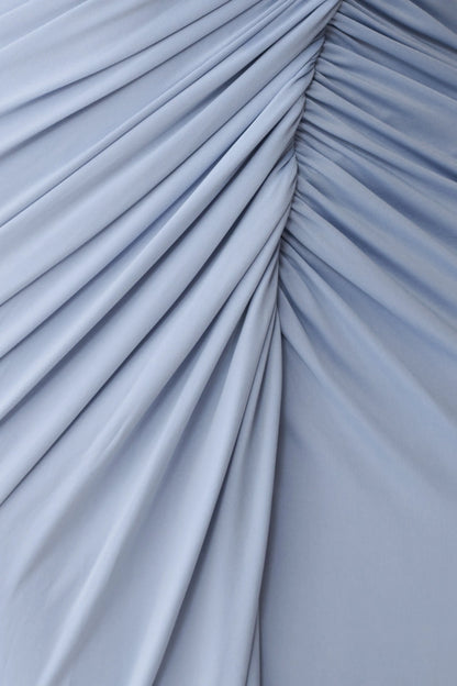 Ryn Twisted One Shoulder Maxi Dress Sky Blue