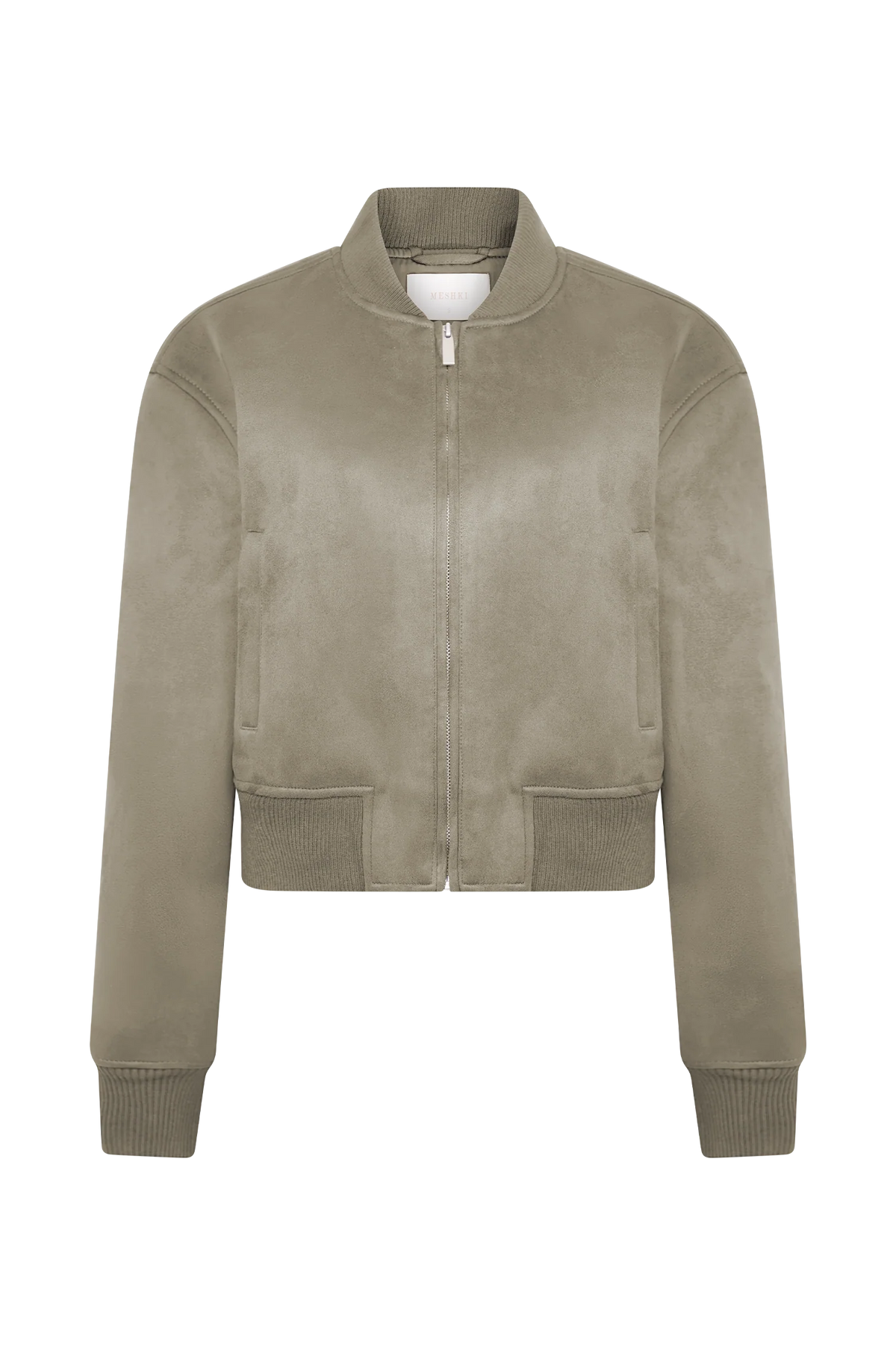 Rudy Suede Bomber Jacket Sand