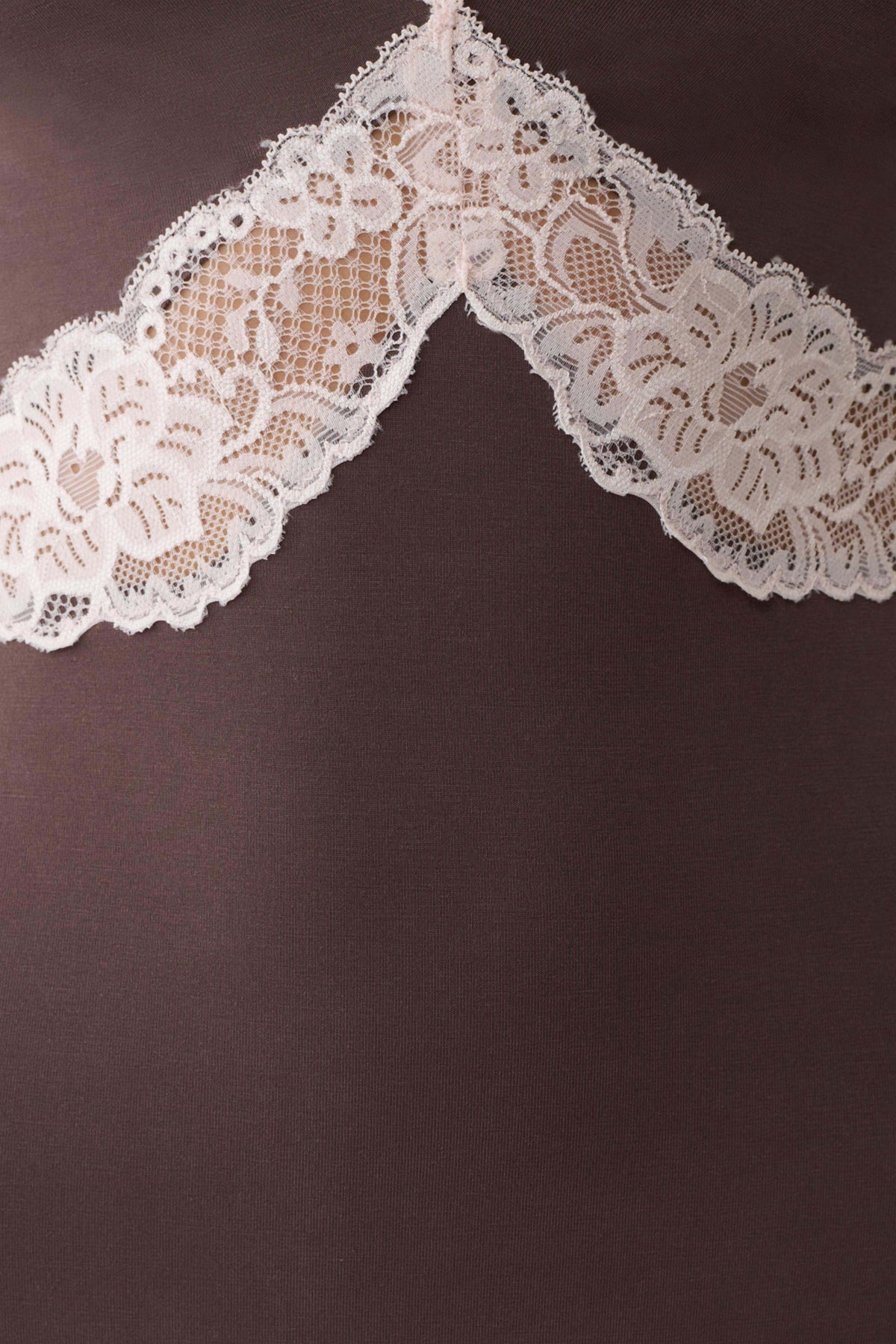 Electra Slinky Lace Maxi Dress Chocolate Ballet Pink