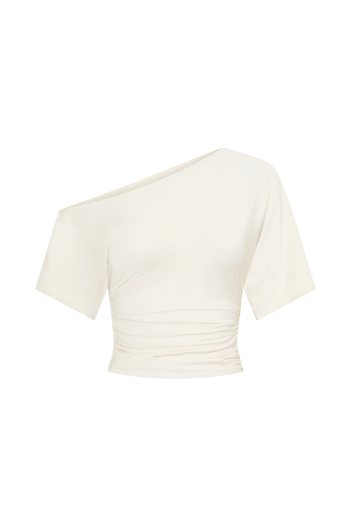 Luu Off Shoulder Slinky Top Ivory