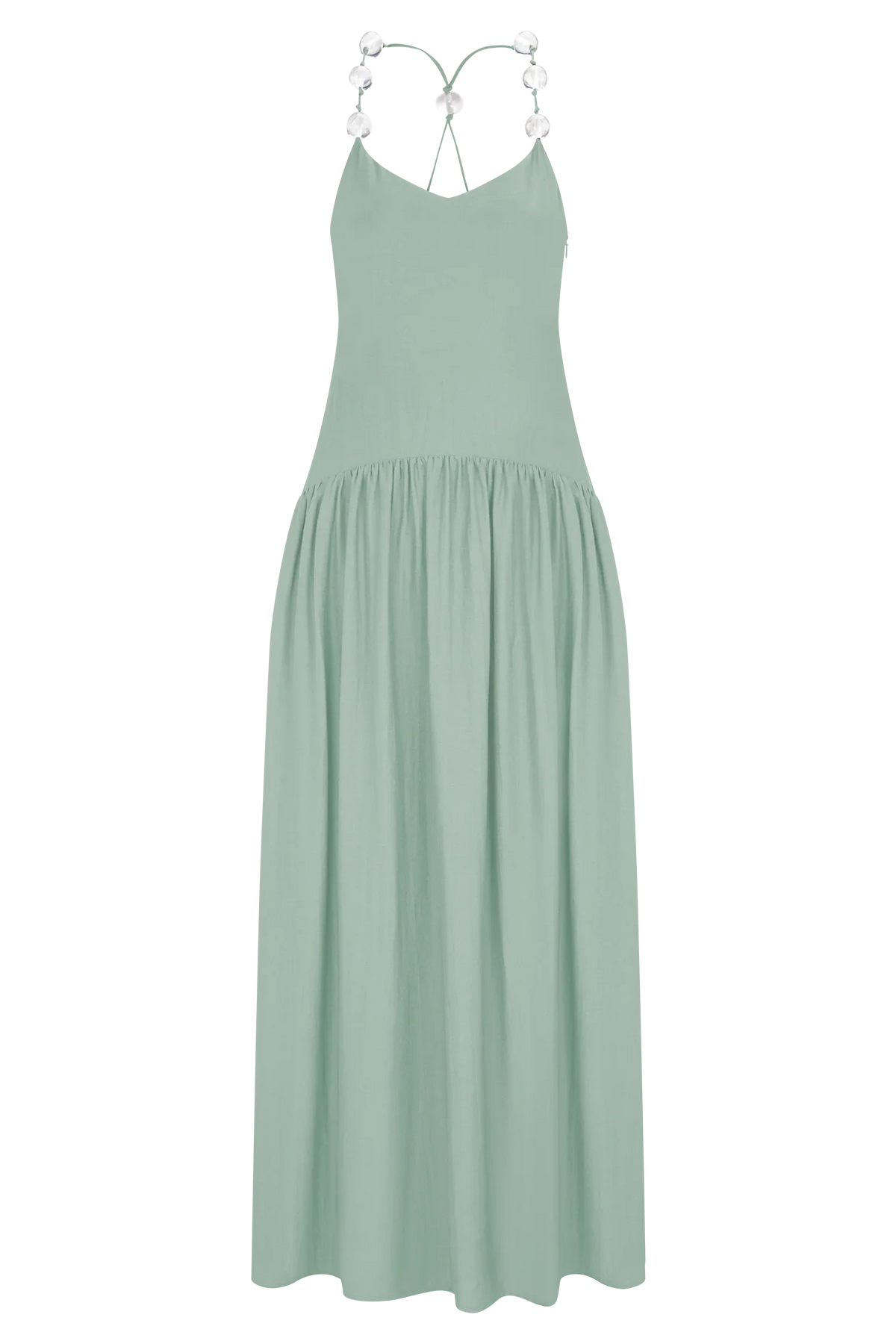 Darling Linen Maxi Dress Sage