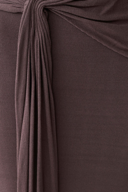 Cindylou Halter Knit Maxi Dress Peppercorn