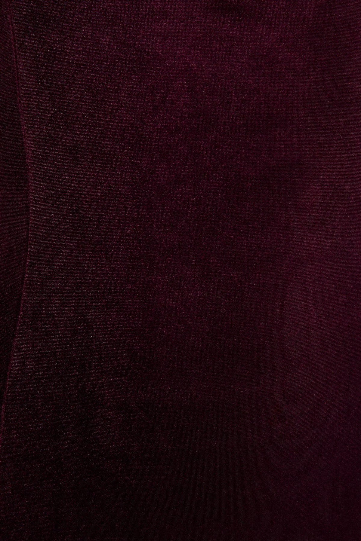 Emberlyn Burgundy Velvet Scoop Neck Fishtail Midi Dress