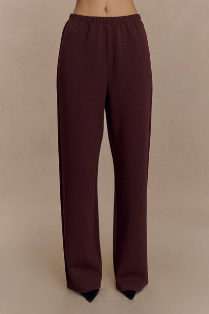 August Straight Leg Jogger Chocolate