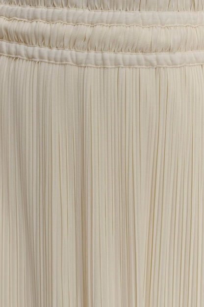 Amaris Gathered Plisse Maxi Skirt Lemon