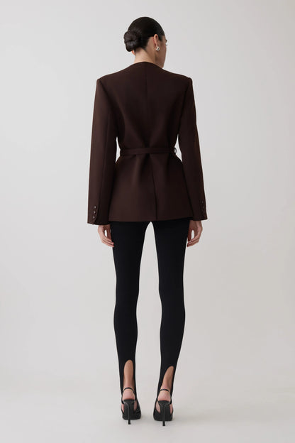 Valerie Stirrup Leggings Black