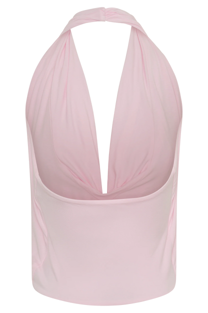 Huyen Cowl Front Modal Top Ballet Pink