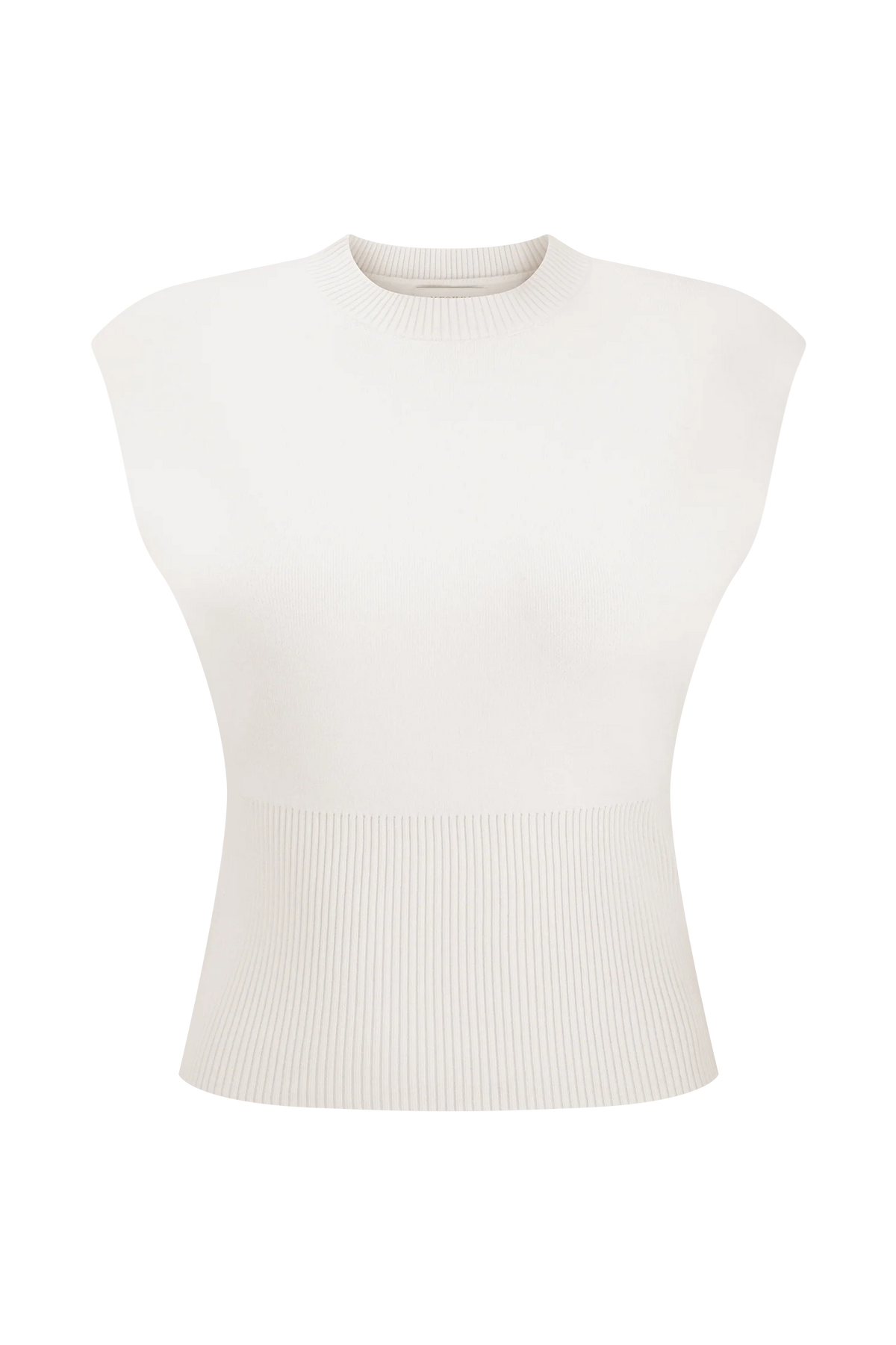 Sharpay Sleeveless Knit Top Ivory