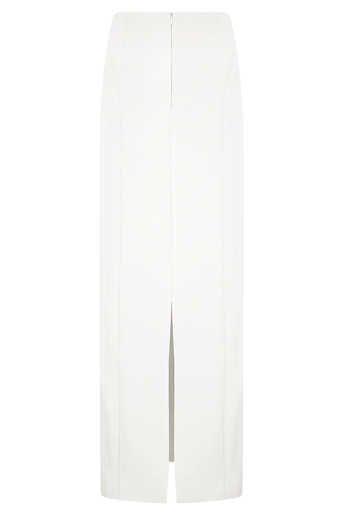 Alma High Waist Maxi Skirt White