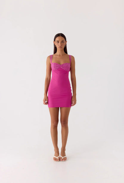 Marias Mini Dress Fuchsia