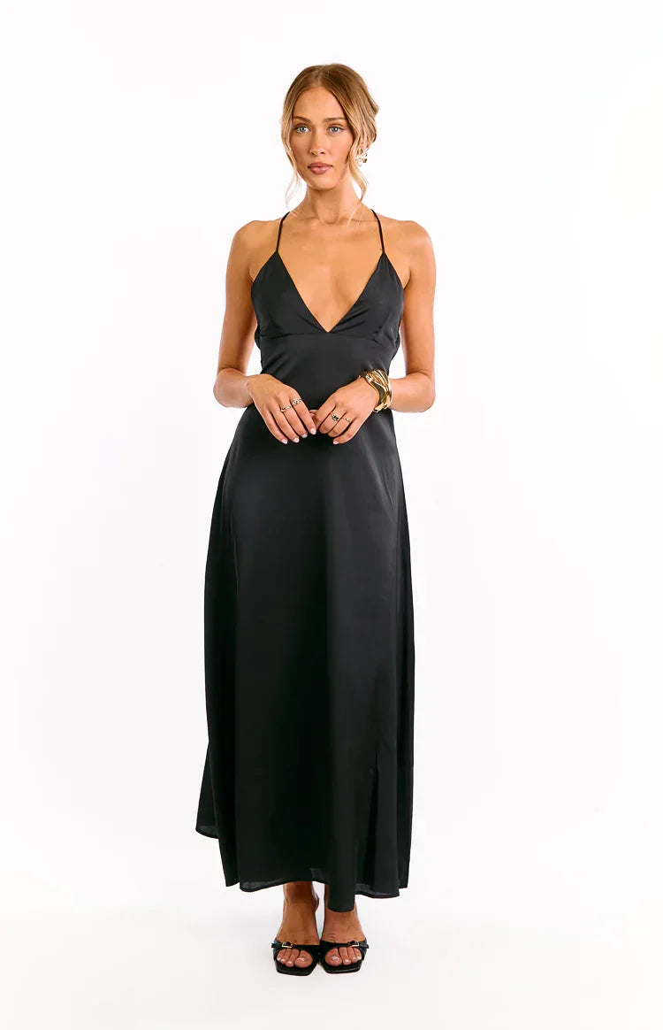 Nakita Black Maxi Dress