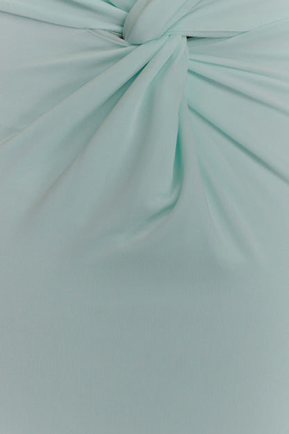 Elyna Slinky Halter Maxi Dress Lagoon