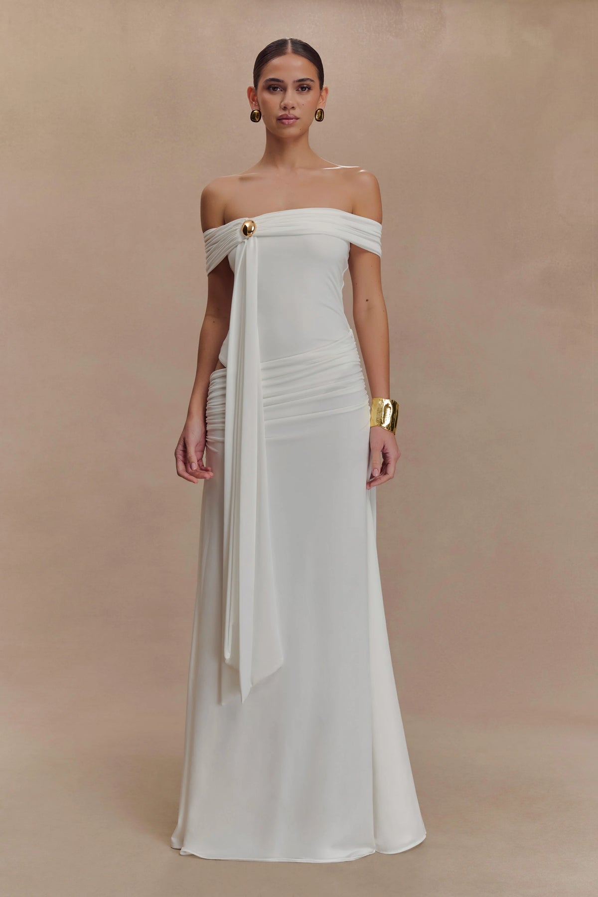 Oliver Slinky Maxi Dress White