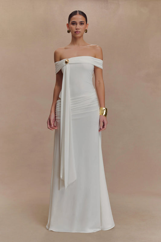 Oliver Slinky Maxi Dress White