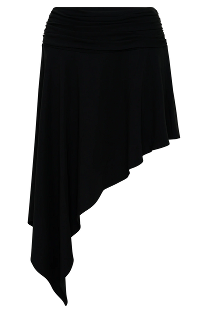 Talise Modal Hankie Midi Skirt Black