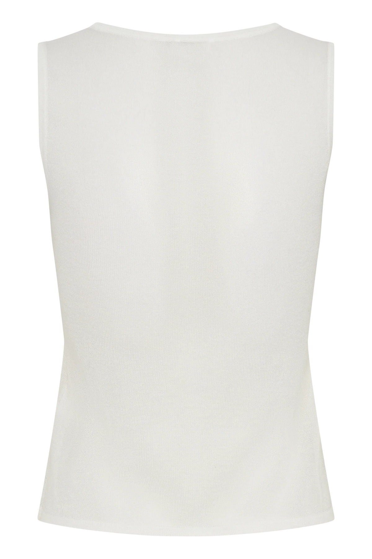 Dollie Sheer Knit Tank Top Ivory