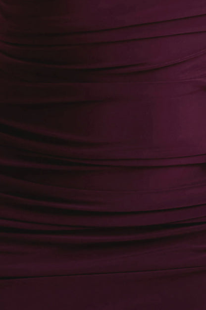 Dalarie Port One Shoulder Gathered Maxi Dress