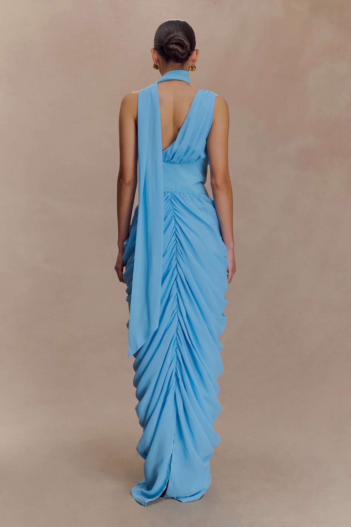 Alex Chiffon Maxi Dress Blue