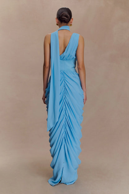 Alex Chiffon Maxi Dress Blue