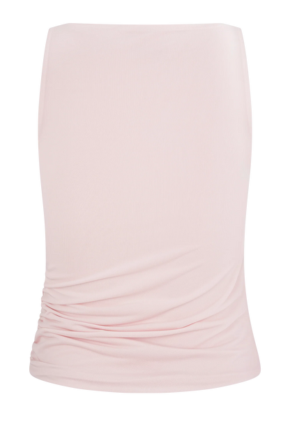Alicent Slinky Beaded Top Pale Pink
