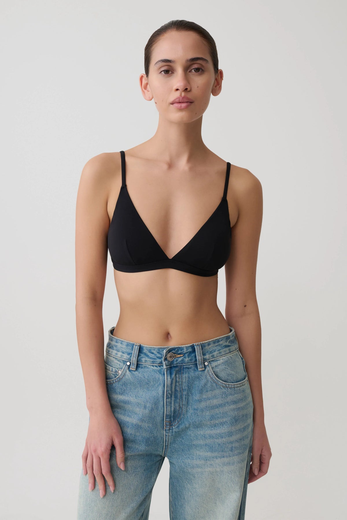 Kels Micro Triangle Bralette Black