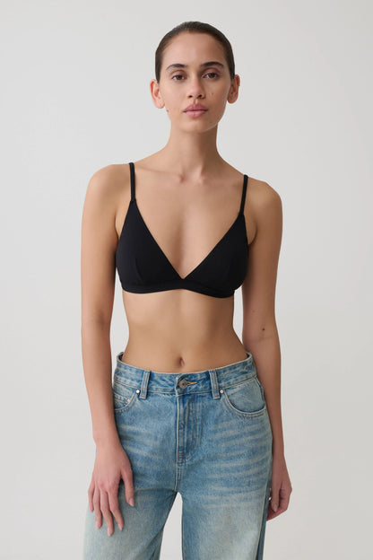 Kels Micro Triangle Bralette Black