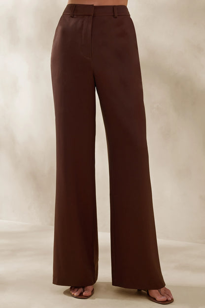 Seloria Brown Wide Leg Trouser