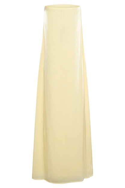 Olivia Strapless Maxi Dress Lemon