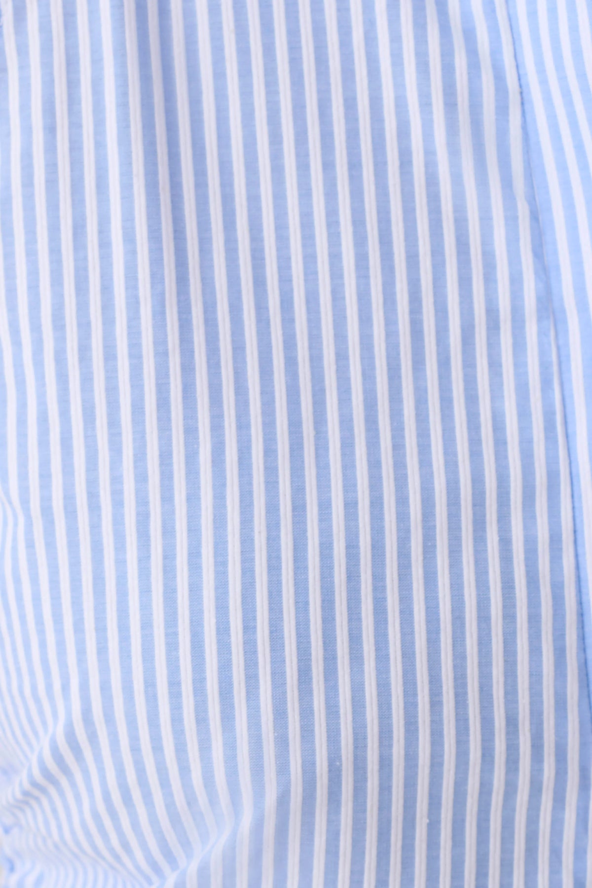 Allison Cotton Short Blue Pinstripe