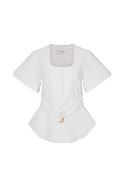 Liberty Shortsleeve Top White