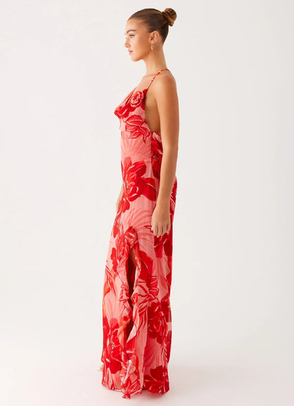 First Class Maxi Dress Sicily Sunsets Print