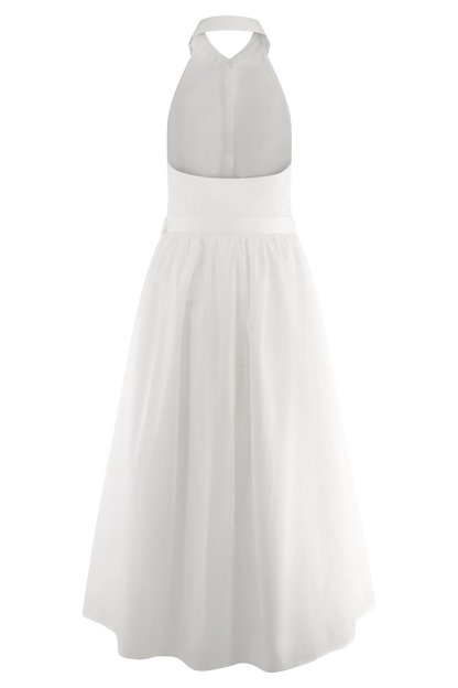 Cindy Collared Midi Dress White