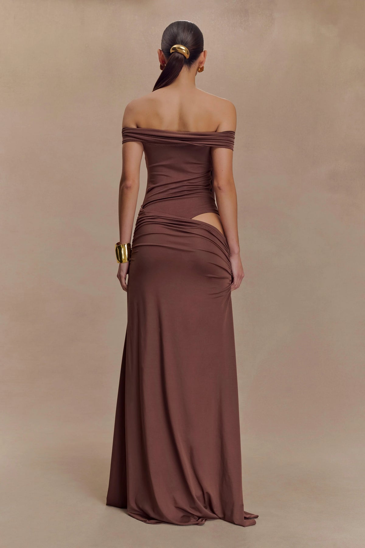Oliver Slinky Maxi Dress Chocolate