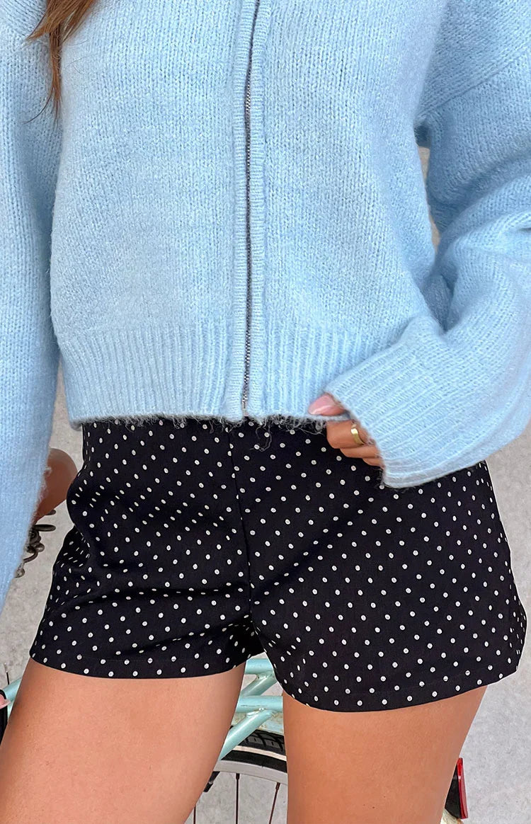 Brynn Black Polka Dot Shorts