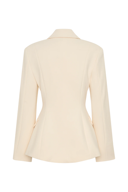 Wesley Structured Blazer Buttercream