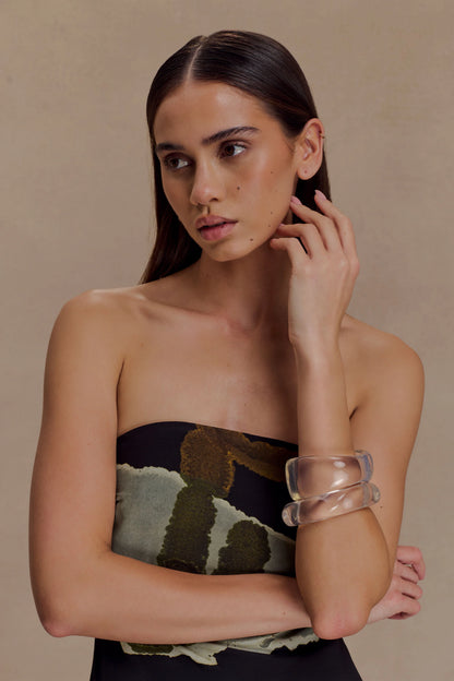 Marah Resin Bangle Set Clear