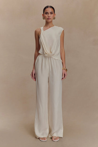 Violeta Straight Leg Pant Ivory